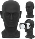 Male Mannequin Head Professional PVC Manikin Head for Display Wigs Hats Headphone Mask Sunglasses Scarf Jewelry Display Stand (Black Matte) by ProfessionMaleMannequinHead