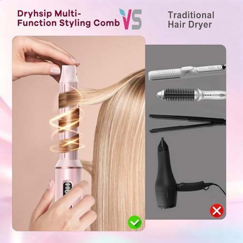 Dryhsip 5 in 1 Hair Styler & Wrap Air Curler, Low-Speed Hair Tools - Image 2
