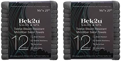 Arkwright Bleach Resistant Salon Towels Bulk – Microfiber Hair Towels, Soft, Absorbent, Quick Dry, Lint Free Spa & Barber Towels for Stylist, Nail Salon & Esthetician, 16 x 27, Grey (Case of 144) - Image 3