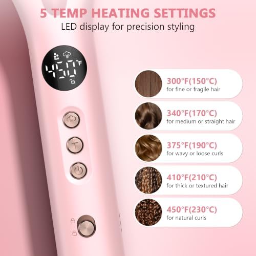 Hair Straightener Brush,Steam Ionic Straightening Brush for Women - Image 3