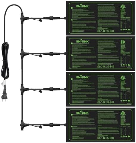 BN-LINK 10" x 20.75" Seedling Heat Mats for Seed Starting Plant Germination by BN-LINK