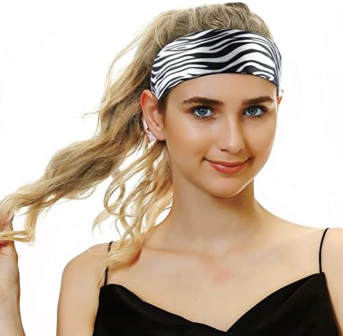 Extra Large Satin Bonnet for Women, Double-Layer Silky Sleep Cap, Long Hair Bonnet with Tie Band for Braids/Curly/Long Hair (Zebra Pattern) - Image 6