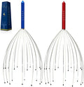 USAGA Head Massager Scalp Massager 20 Fingers Head Scratcher (Red & Blue) by USAGA