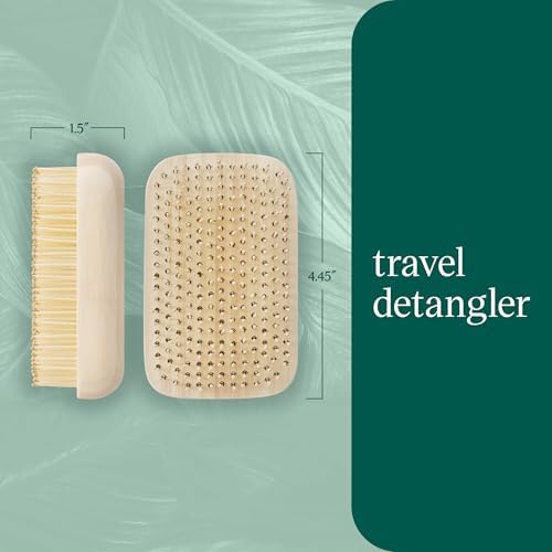 EcoTools Travel Detangler Hairbrush, Bamboo Hairbrush, 1 Count - Image 4