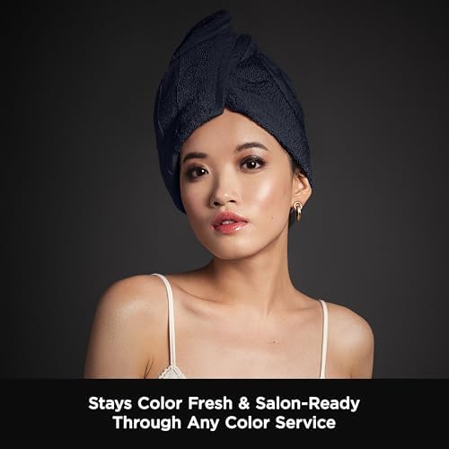 Fromm ColorSafe 100% Cotton Bleach Proof Salon Hair Towels, Black, 12-Pack - Image 4