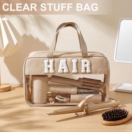 Pinkunn Hair Tool Travel Bag Tools Large Travel Case, Camel - Image 4
