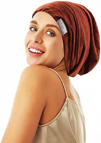 Beanie Sleep Hats Bonnet for Women Girls Curly Frizzy Hair Cover - Image 4