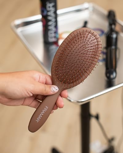 FRAMAR Chocolate Hair Brush Detangler, Wet Hair Brushes For Women - Image 5