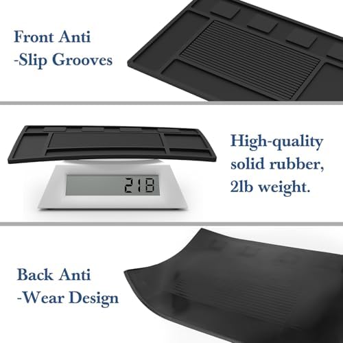 Magnetic Barber Mat for Clippers,Station Barber Tool Organizer Mat Rubber for Scissors Salon Barber shop Beauty Tools with 4 Slots Flexible Silicone Barber Pad Non-Slip Professional Barber Accessories - Image 5