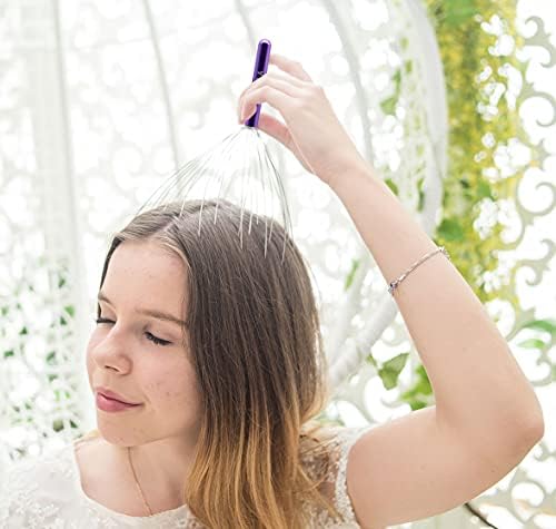 USAGA 36 Fingers Head Massager Scalp Massager Head Scratcher (Purple) - Image 3