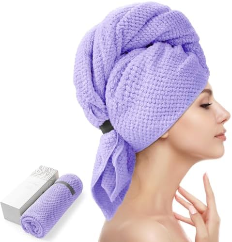 YFONG Larger Microfiber Hair Towel Wrap for Women, 30" X 40"Super Absorbent by YFONG