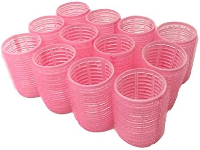 Set of 12 x X-Large Size (1-3/4” Diameter) Self Grip Hair Rollers Pro Salon Hairdressing Curlers - Image 2