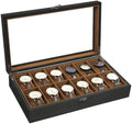 Uten Watch Box 12 Slot, Watch Display Case, Jewelry and Sunglasses Drawer by UTENHOMEGOODSCENTER