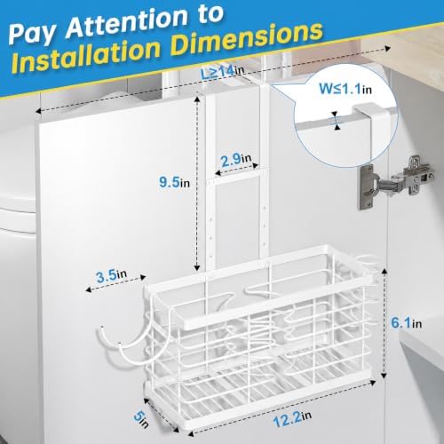 2026 Upgraded 3-in-1 Universal Hair Tool Organizer, XL Size, White - Image 4
