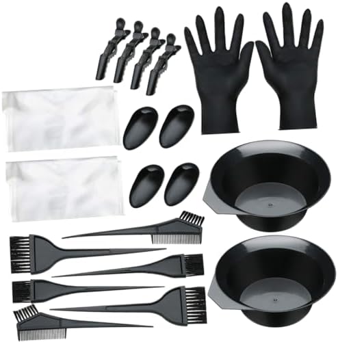Hair Coloring Tool Kit 20 Piece Set for DIY Salon Use by Beatifufu