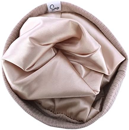 Jersey Beanie Hat for Newborn Baby Boys Girls Silky Satin Lined Hats Bonnet Toddler Infant Little Kids Beanies Caps - Image 3