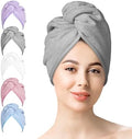 Microfiber Hair Towel Hair Wrap: 2 Pcs 10X26 Hair Dryer Women (5 Pcs) by YoulerTex