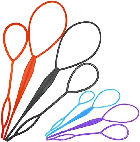 8PCS Quick Loop Tool for French Braids, Ponytails, and Long Hair Styling - Braid Maker Kit by FXHDC-M