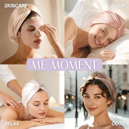 OLESILK Silk Hair Bonnet for Sleeping Women, 100% Mulberry Silk, Anti-Frizz - Image 4