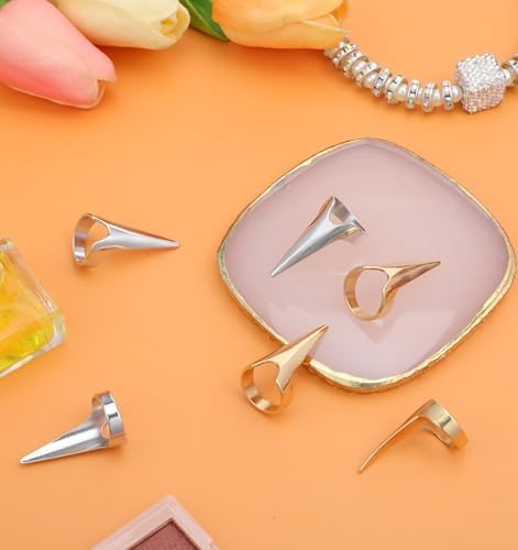 20PCS Stitch Braid Tool Finger, Hair Parting Tool for Women Hair Extensions Stitch Braiding Finger Styling Supplies (Gold, Silver) - Image 7