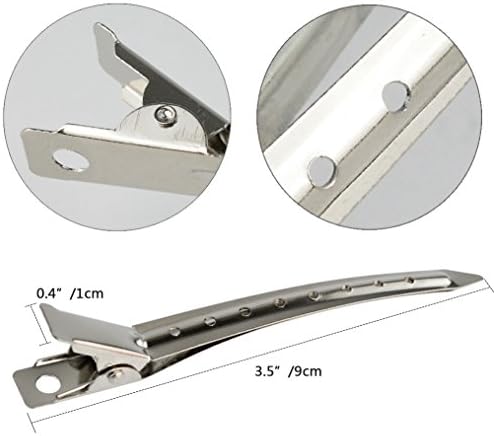 Bantoye 24 Packs Duck Bill Clips 3.35 Inch Metal Alligator Clip, Silver - Image 2
