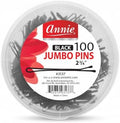 Annie Large Hair Pins for Women, Black Bobby Pins, 2 3/4 in, 100 Ct Bulk by AnnieInternational