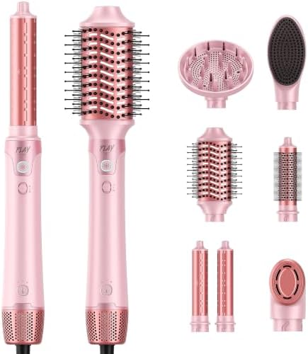 Hot Air Styler Set w/Auto-Wrap Curlers & High Speed Hair Dryer Brush,1400W by Unknown