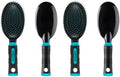 Conair Salon Results Hairbrush for Men and Women, Hairbrush for Everyday Brushing with Wire Bristles and Cushion Base (Pack of 2) by conair