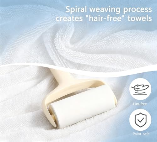White Dual-Sided Microfiber Bath Towel, 2 Pack 48"x24" Ultra Absorbent Quick Dry Pool Towel, Exfoliating Body Cloth for Dead Skin & Sunscreen Removal, Lint-Free Reusable Shower Towel for Pool, Beach - Image 5