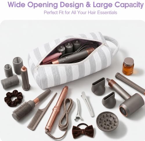 Quilted Hair Tools Travel Case for Dyson Airwrap and Styling Tools - Image 3