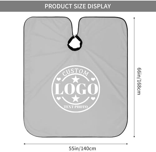 Custom Barber Cape Customized Haircut Capes Logo Text Photo Salon Hairdressing Apron for Home and Barbershop - Image 5