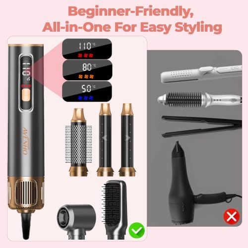 5-in-1 Hair Styler, Air Curler Wrap & Blow Dryer Brush,110–120V Only - Image 6