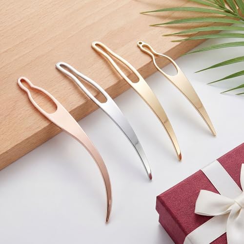 WILLBOND 4 Pcs Interlocking Tool for Locs, Gold, Silver, Rose Gold - Image 6