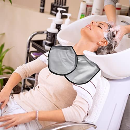 Professional Salon Cape Waterproof Hair Styling Hair Cutting Collar Stylist Magnetic Cover Hairdressing Shampoo Hair Dye Shawl Barber Shop Essentials (White) - Image 7