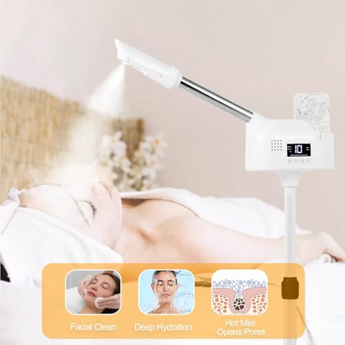 Professional Facial Steamer with Hot Mist Spray, Timer for Deep Hydration - Image 4