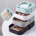 Kathfly 4 Pcs Hair Tie Organizer Travel, Stackable, Neutral Color by Kathfly