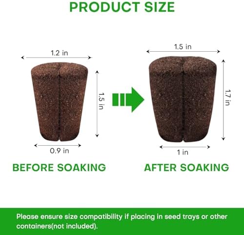 50 Pcs Grow Sponges,Replacement Plant Starter Plugs for Cuttings and Propagation,Great for Soil, Tray or Planting Pods, Promotes Herbs, Vegetables and Flowers Growth - Image 2