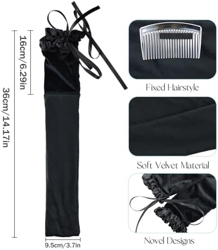 New Hair Curlers to Sleep in - Soft Suede Heatless Hair Curler, Heatless Curlers for Sleeping without Heat (Black) - Image 3