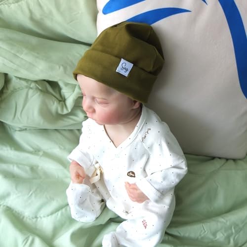 Jersey Beanie Hat for Newborn Baby Boys Girls Silky Satin Lined Hats Bonnet Toddler Infant Little Kids Beanies Caps - Image 5