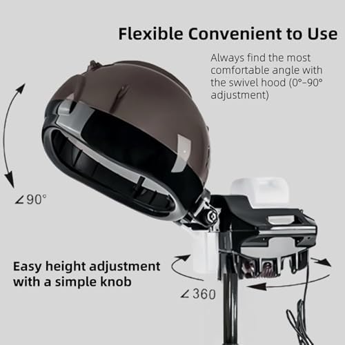 Salon Professional Standing Black Hooded Hair Steamer,deep Conditioning spa - Image 3