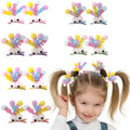 MIUPOO Fluffy Pom Poms Hair Clips,Crazy Hair Day Accessories for Girls,Quirky Little Monster Barrettes,Plush Duckbill Hairpins Hair Barrettes,Party Modeling Hair Accessories,6 colors,6 Pairs. by WelcometoMIUPOO