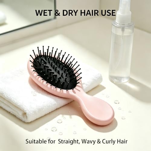 12 pcs Mini Hair Brush,Travel Detangling Brush - Image 4