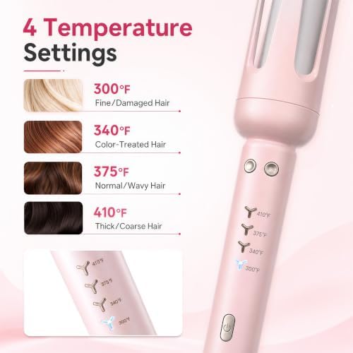 Ukey Automatic Curling Iron Hair Curler 1.25 Inch for Long&Short Hair - Image 4