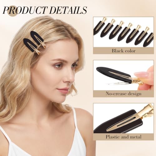 obeoby 14 Pcs No Crease Hair Clips For Women Girls Makeup Styling, 2.36 In - Image 5