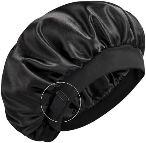 YFONG Silk Lined Bonnet for Sleeping Women Men, Double Layer & Adjustable by YFONG