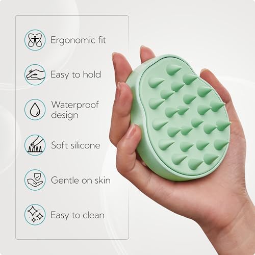 HEETA 2-Pack Large Scalp Massager Scrubber Shampoo Brush for Hair Growth - Image 4