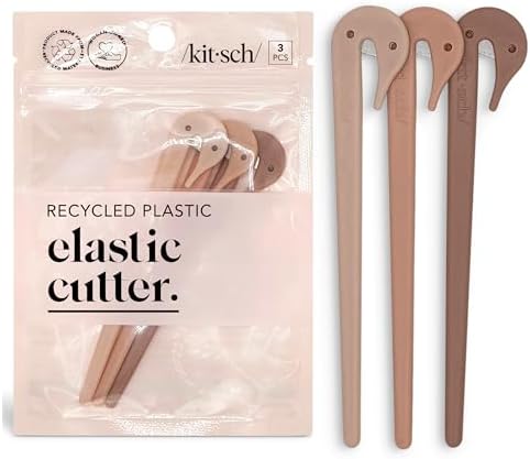 Kitsch Elastic Hair Tie Cutter Tool - Multicolor, 3pc Set by Kitsch