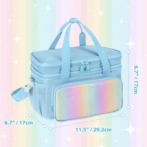Hair Bow Organizer Baby Girls, Double Layer Hair Accessories Storage Bag - Image 6