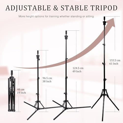 22" Canvas Wig Head Set with 61" Adjustable Tripod Stand - Image 5
