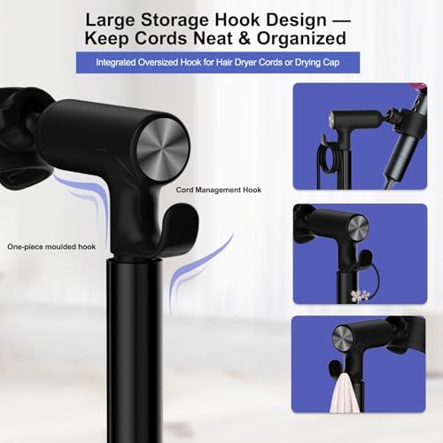 Heavy Duty Hair Dryer Stand, 360° Rotating, Adjustable Height - Image 2